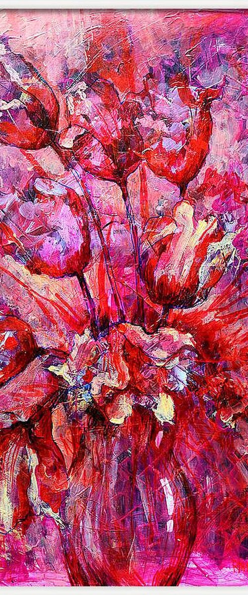 Fantasy with Flowers 338: paper 59x42cm by Rakhmet Redzhepov