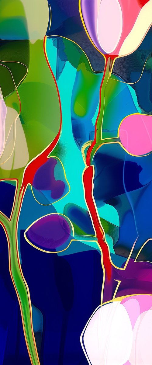 Jazz Style Flowers #12 by V+V Kniazievi