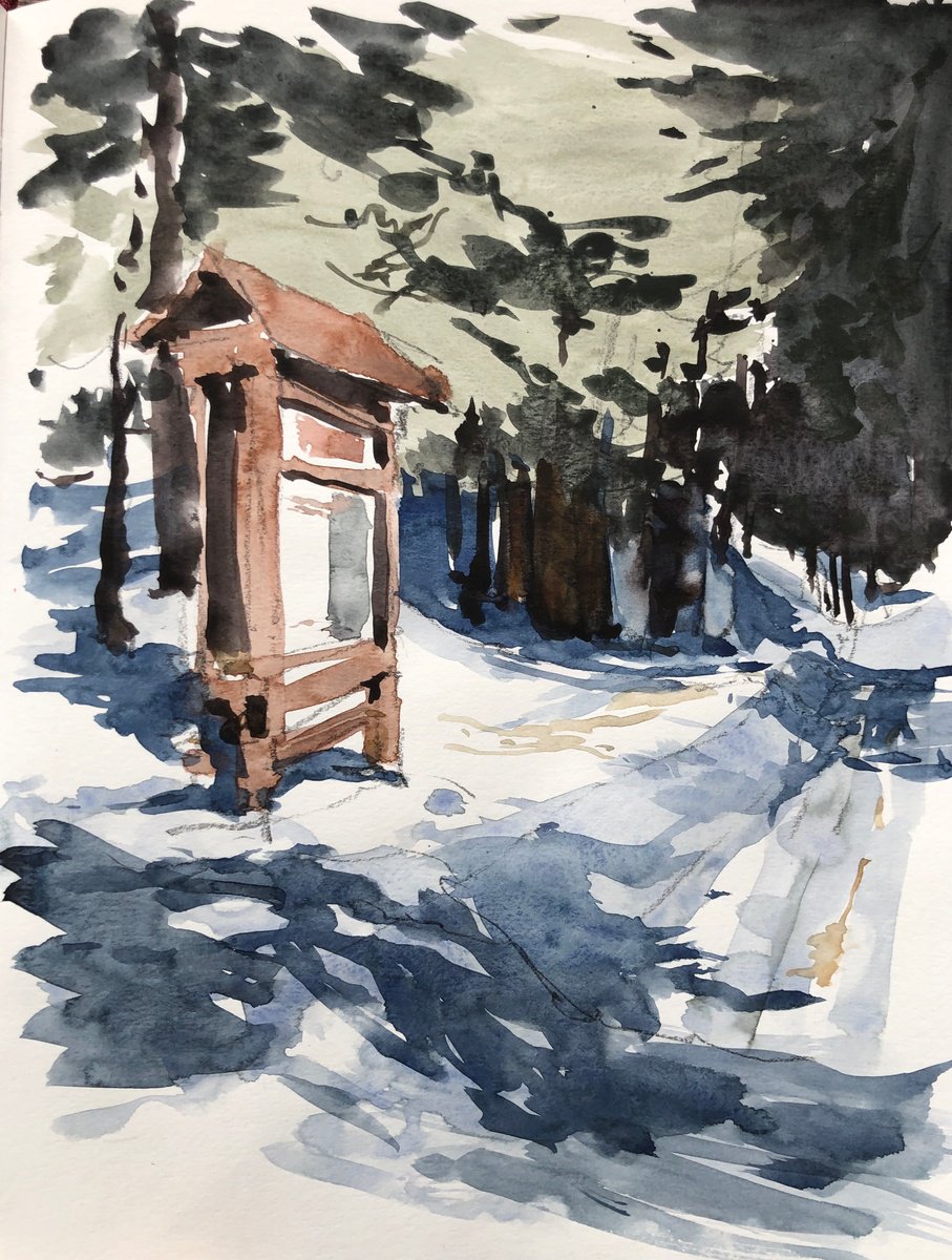 Watercolor 45 by OLGA BELOBORODOVA