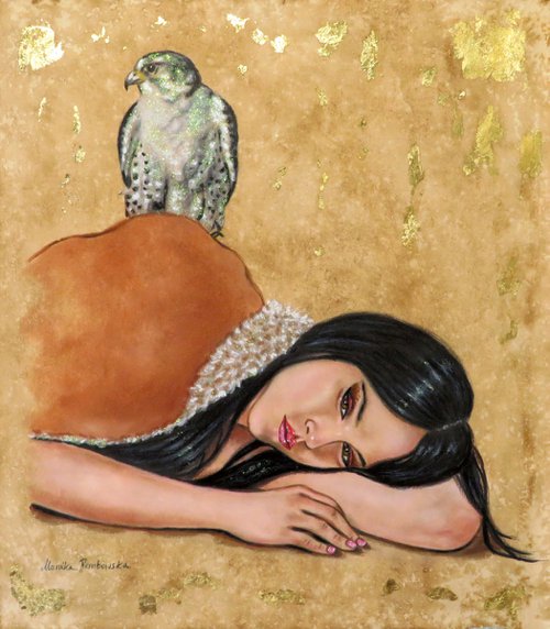 "Ragazza con falco" by Monika Rembowska