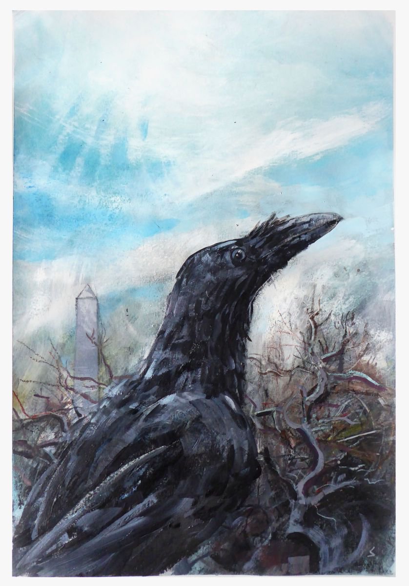 Raven, Highgate, London by John Sharp