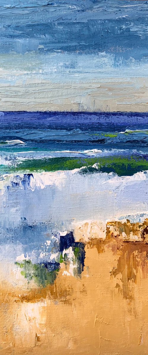 Breakers on the Beach by Ann Palmer