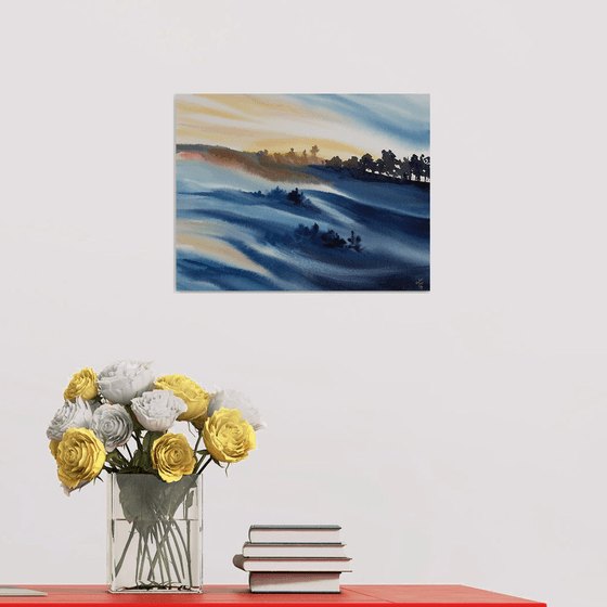 Lullaby of the Fairy Tale Waves.  Yellow waves.