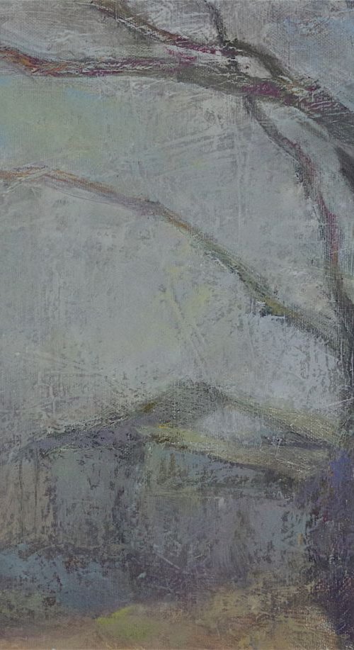 Landscape Oil painting, Tonalism, One of a kind, Signed, Hand Painted by Vahe Yeremyan