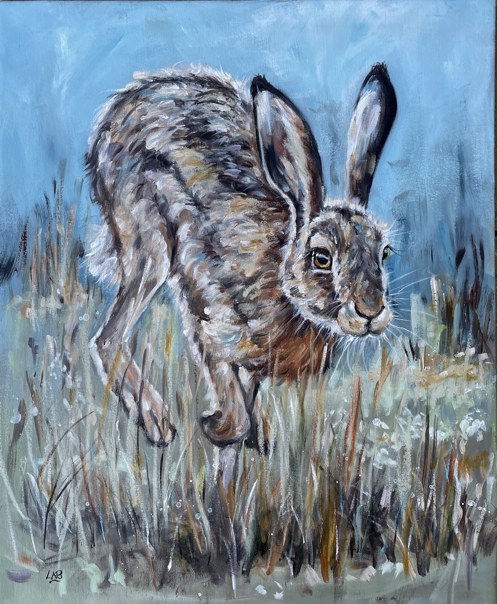 Photorealistic Painting , Morning Run By Louise Brown, 24 X 30, Artwork For Sale On Artfinder