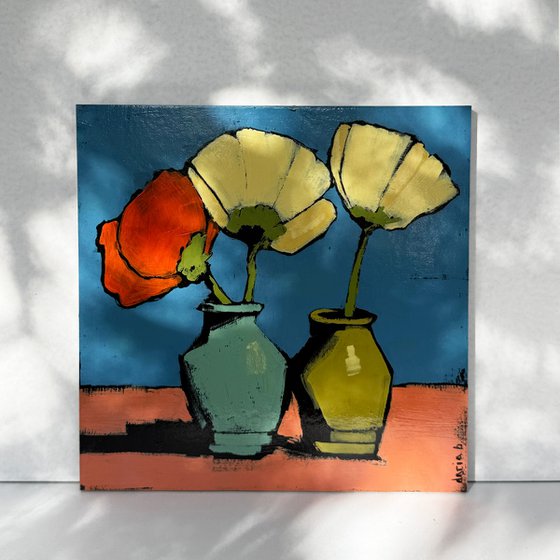 "Flowers in Vase" Original Painting