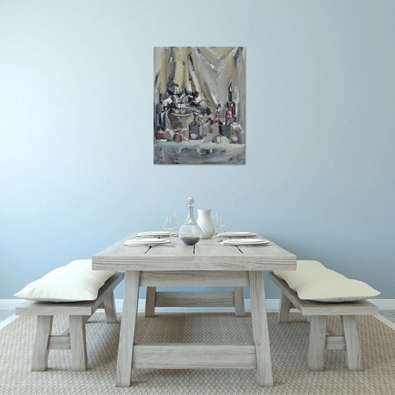 Silver Table, Crimson Fruit