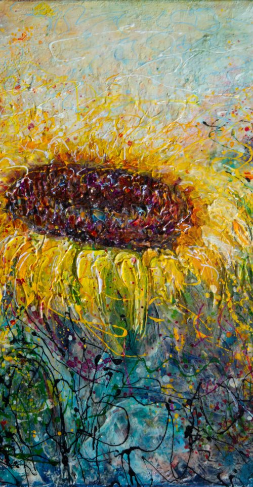 Sunflower Commission by Lena Owens at OLena Art
