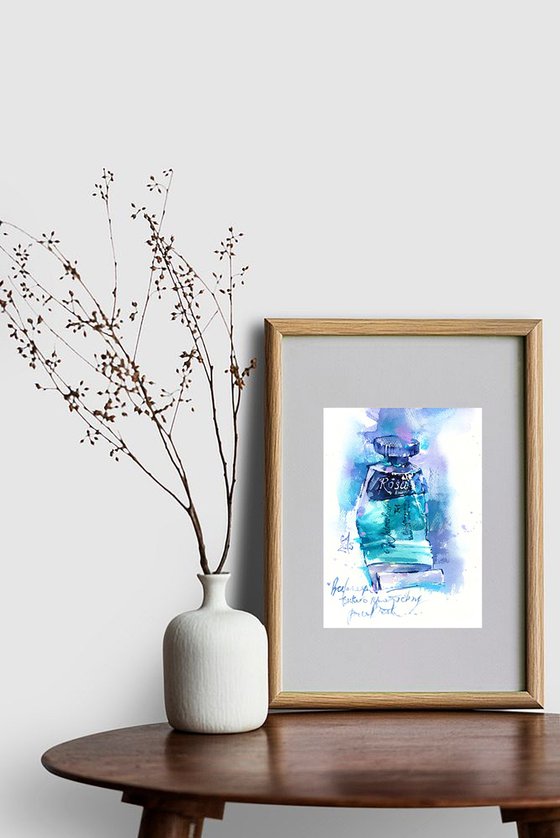 Turquoise v2. Tube watercolour