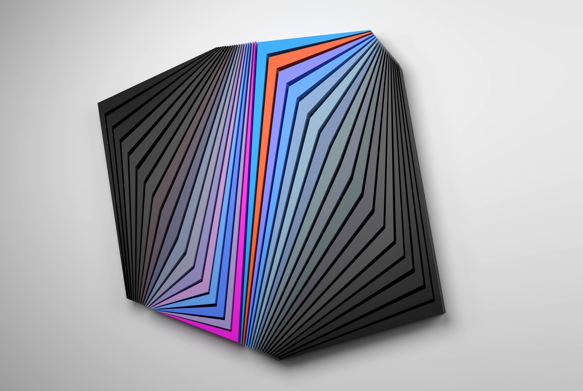 Abstract Wood Sculpture By Dmytro Shavala, 39 X 47, Energy In Space, Original Artwork