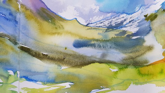 Diptych Mountains of Montenegro.