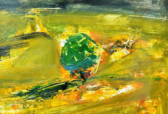 Landscape(26x35cm, oil painting, paper)