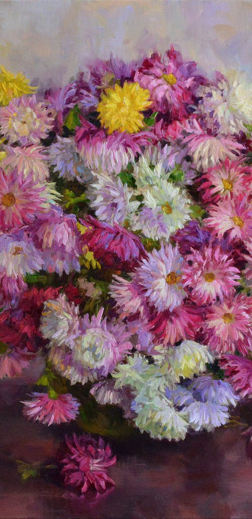 Flowers, asters by Vachagan Manukyan