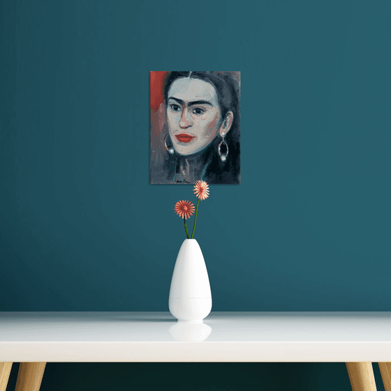 Frida with Pearl Earring