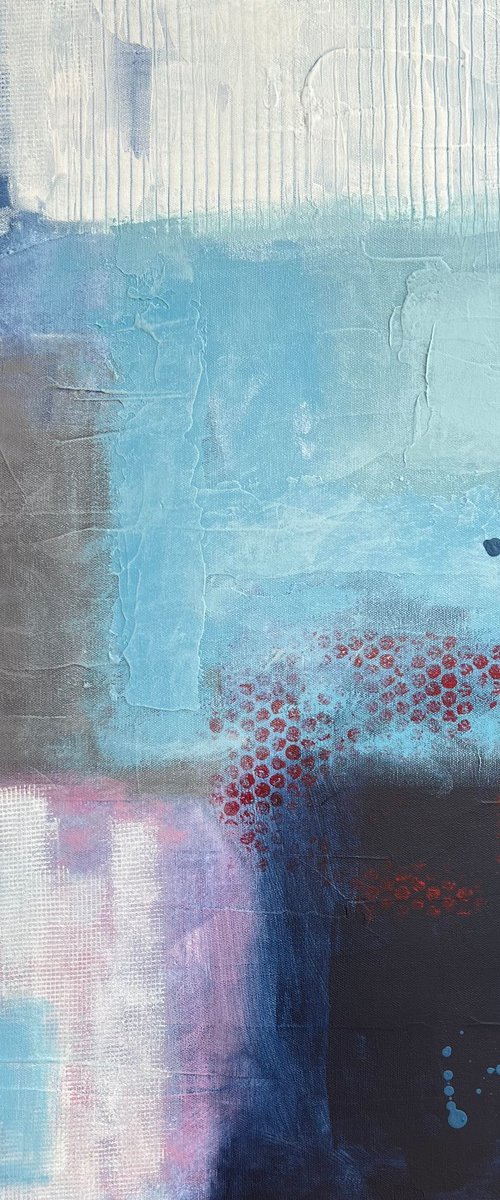 Lovely abstract blue III by Lisbeth Ascanio