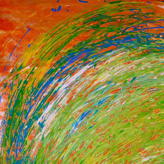 Vortex in Nature - 81 x 94 cm - Nestor Toro Abstracts