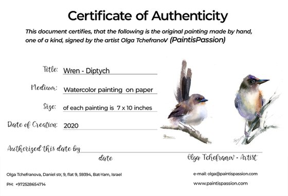 Wren - Diptych