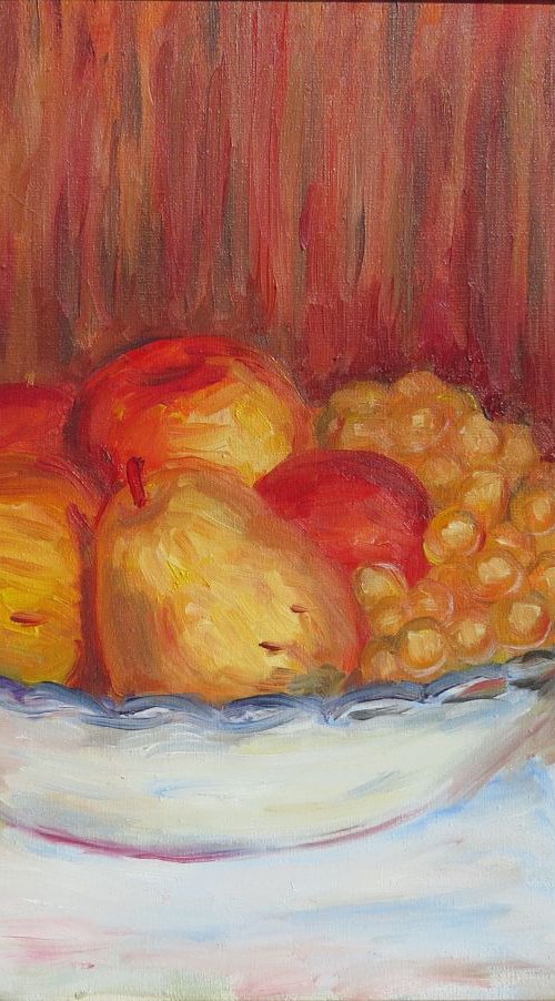Still life fruit, 40*30 by Dmytro Yeromenko