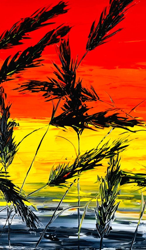 Grass in Red by Daniel Urbaník