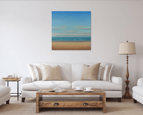 Beach Glow - Blue Sky Seascape