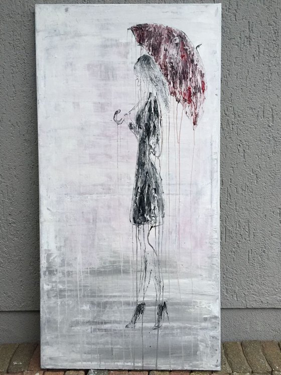 "Abstract Girl in the Rain No.3