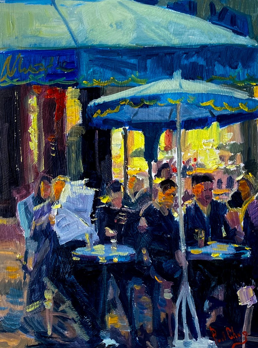 Beer Night By Paul Cheng, 9 X 12, Artwork For Sale On Artfinder