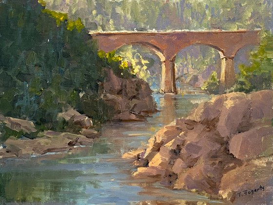 No Hands Bridge Plein Air Landscape