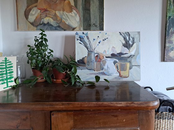 White still life