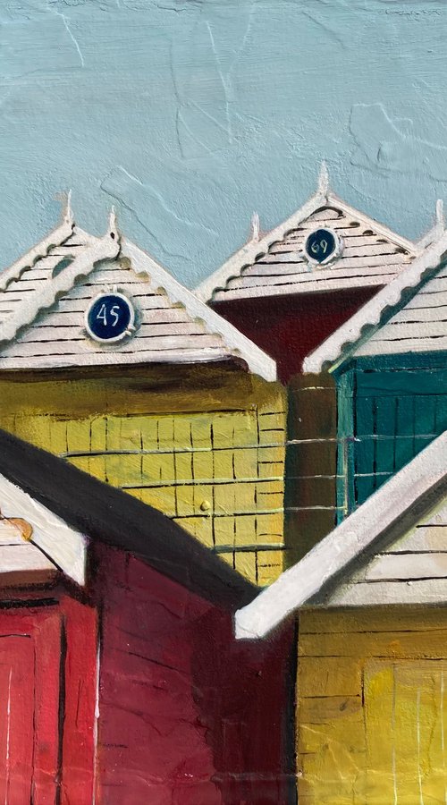 Seaside Beach Huts, Essex by Andrew Reid Wildman