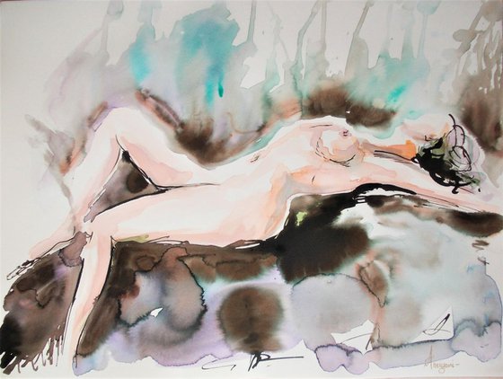 Nude Woman  Drawing Series