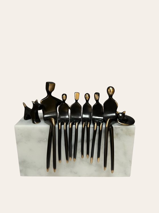 Family of 6 portrait