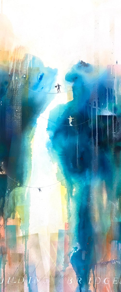 building bridges IV (XL) by Bea Schubert