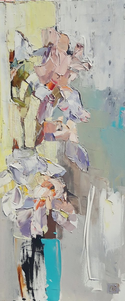 Morning irises. by Lesya Ros