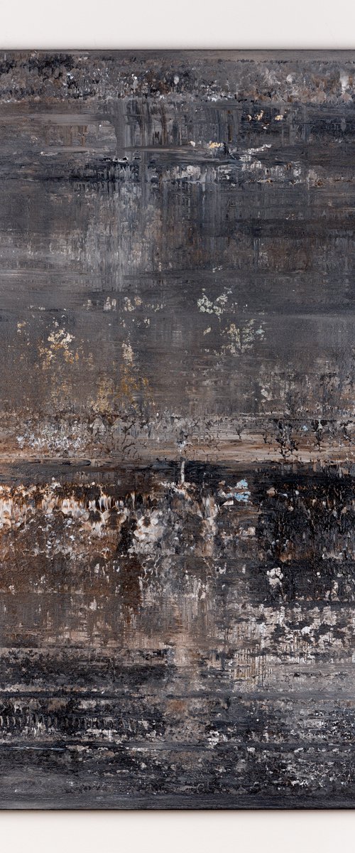 Black abstract painting CF401 Painting by Radek Smach