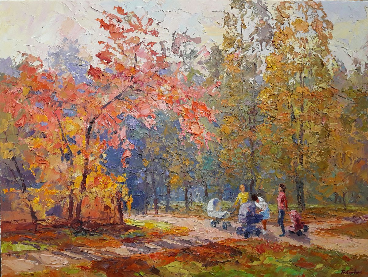 Oil painting Hot November nSerb535 by Boris Serdyuk