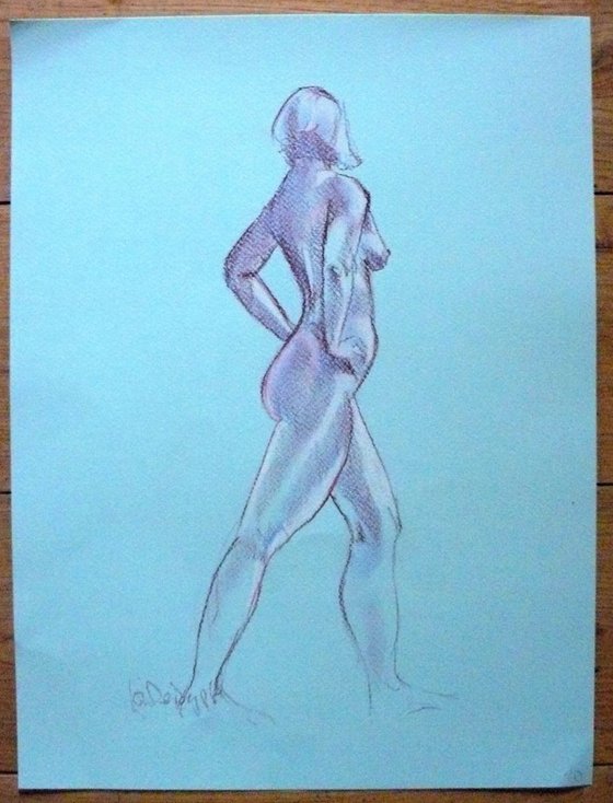 Standing - female nude