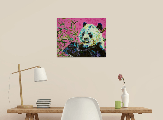 "Panda in pink "