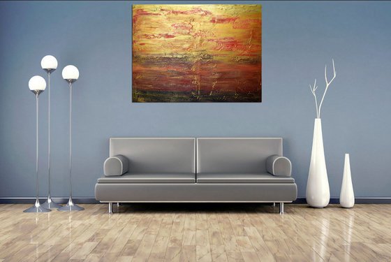 The Grace of Gold abstract painting