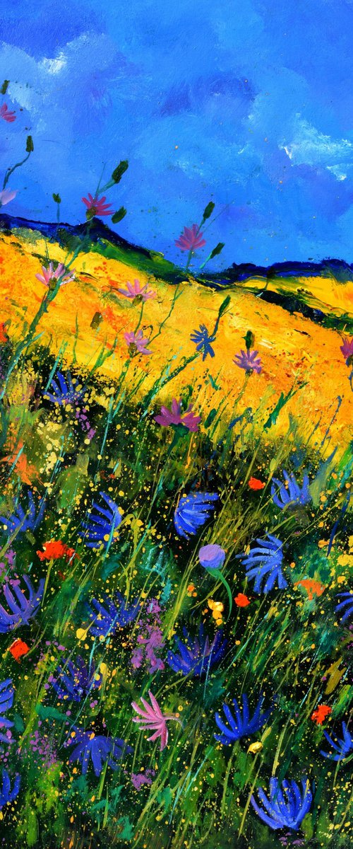 Cornflowers in summer by Pol Henry Ledent