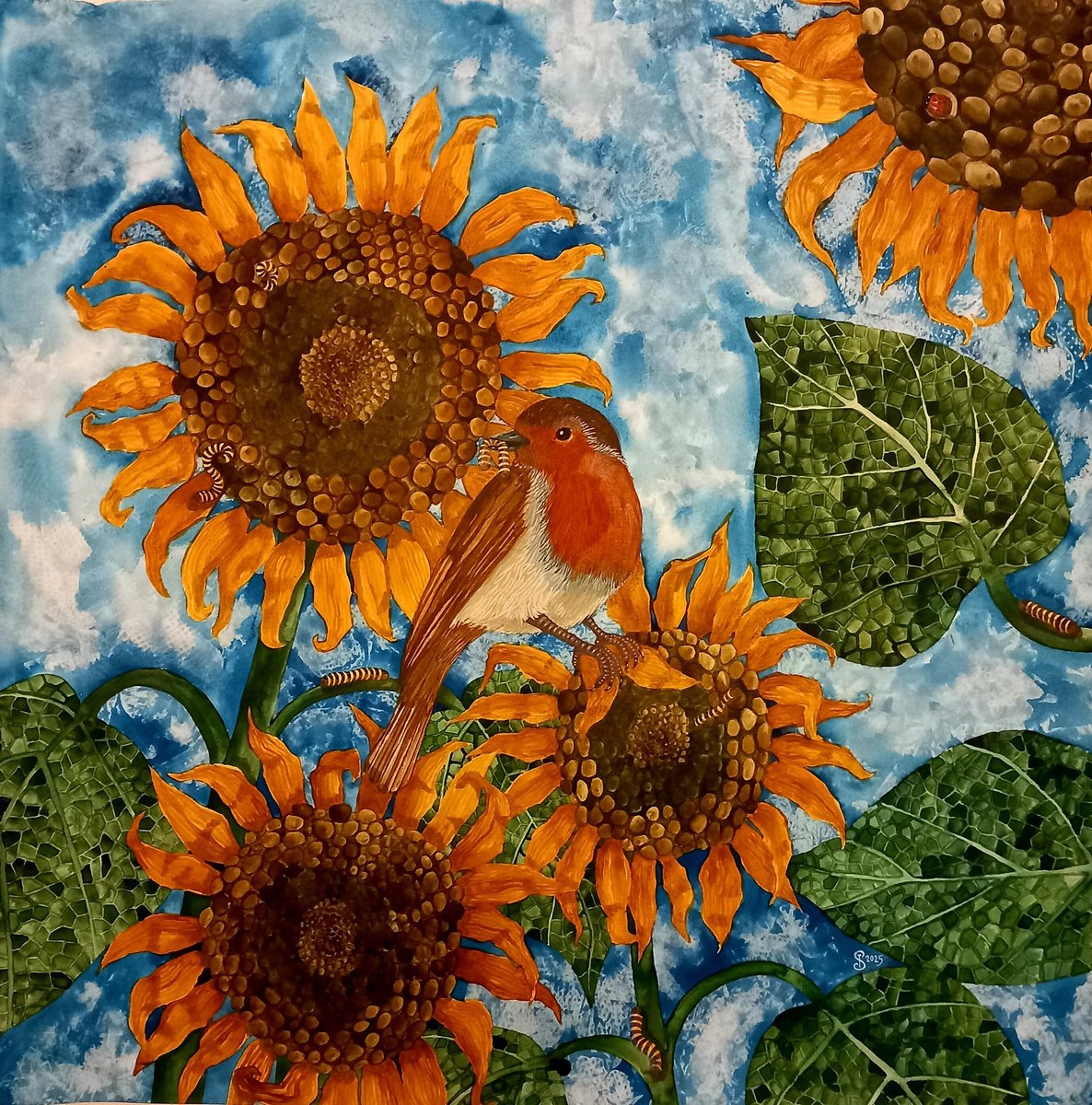 Painting , The Waning Garden By Terri Smith, 30 X 30, Artwork For Sale On Artfinder