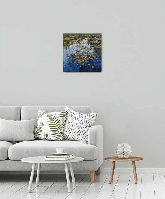 Serene Pond of Water Lilies