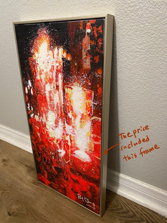 Candlelight and Wine Glasses