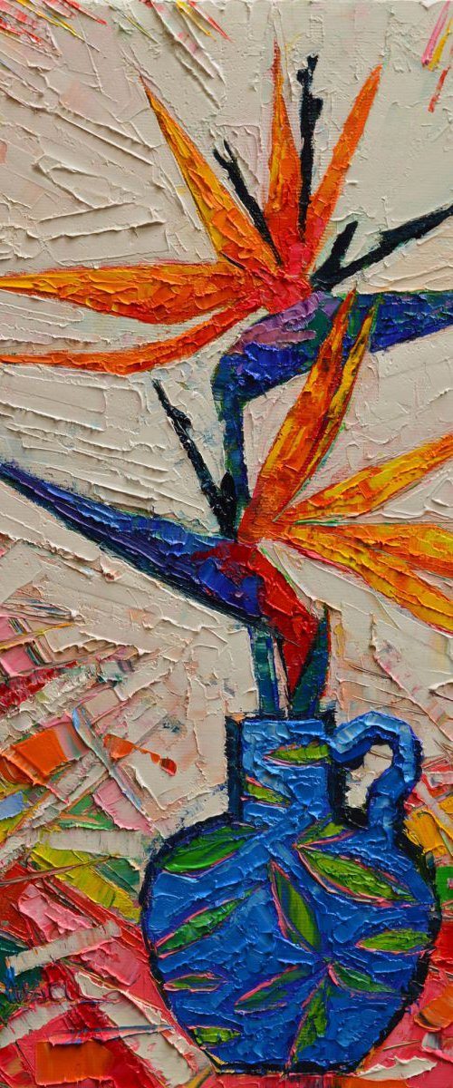 ''Bird of paradise flowers'' by ANA MARIA EDULESCU