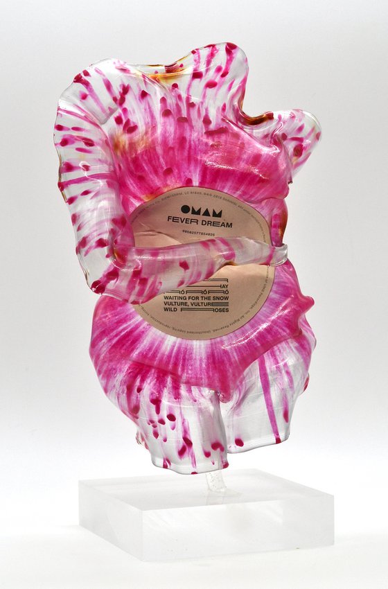Vinyl Music Record Sculpture - "Venus, From Blood and Foam"