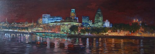 View of the City From the Thames by Simon Kozhin