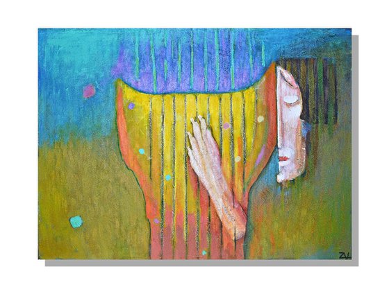 Harp Musiek (90cmx64cm)