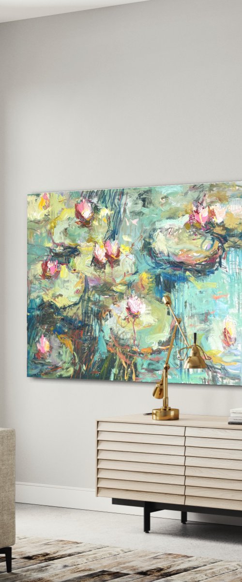 Water lilies. A beautiful dream. by Lilia Orlova-Holmes