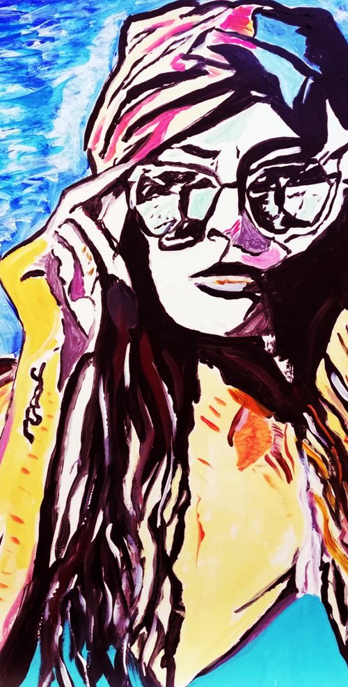 Girl with sunglasses by Sanja Jancic