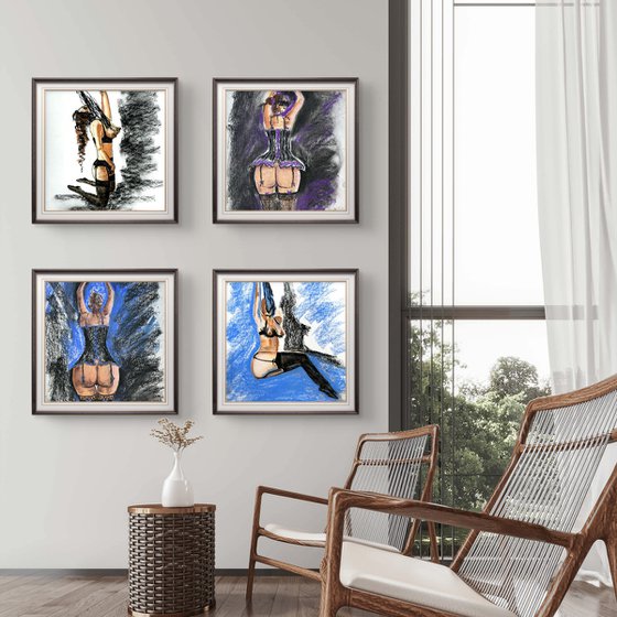 Women Body Set of 4 SoftPastel