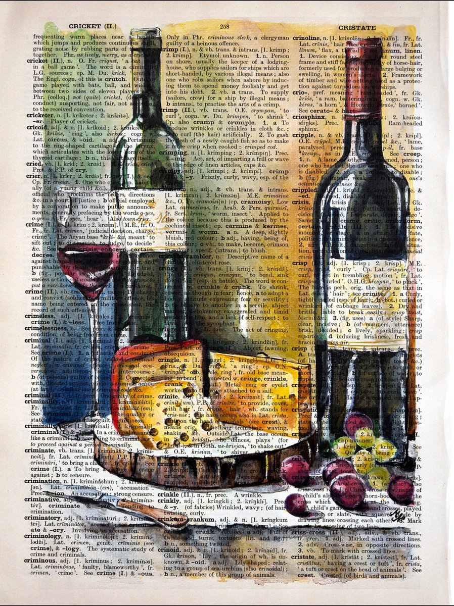 Cheese and Wine by Misty Lady - M. Nierobisz